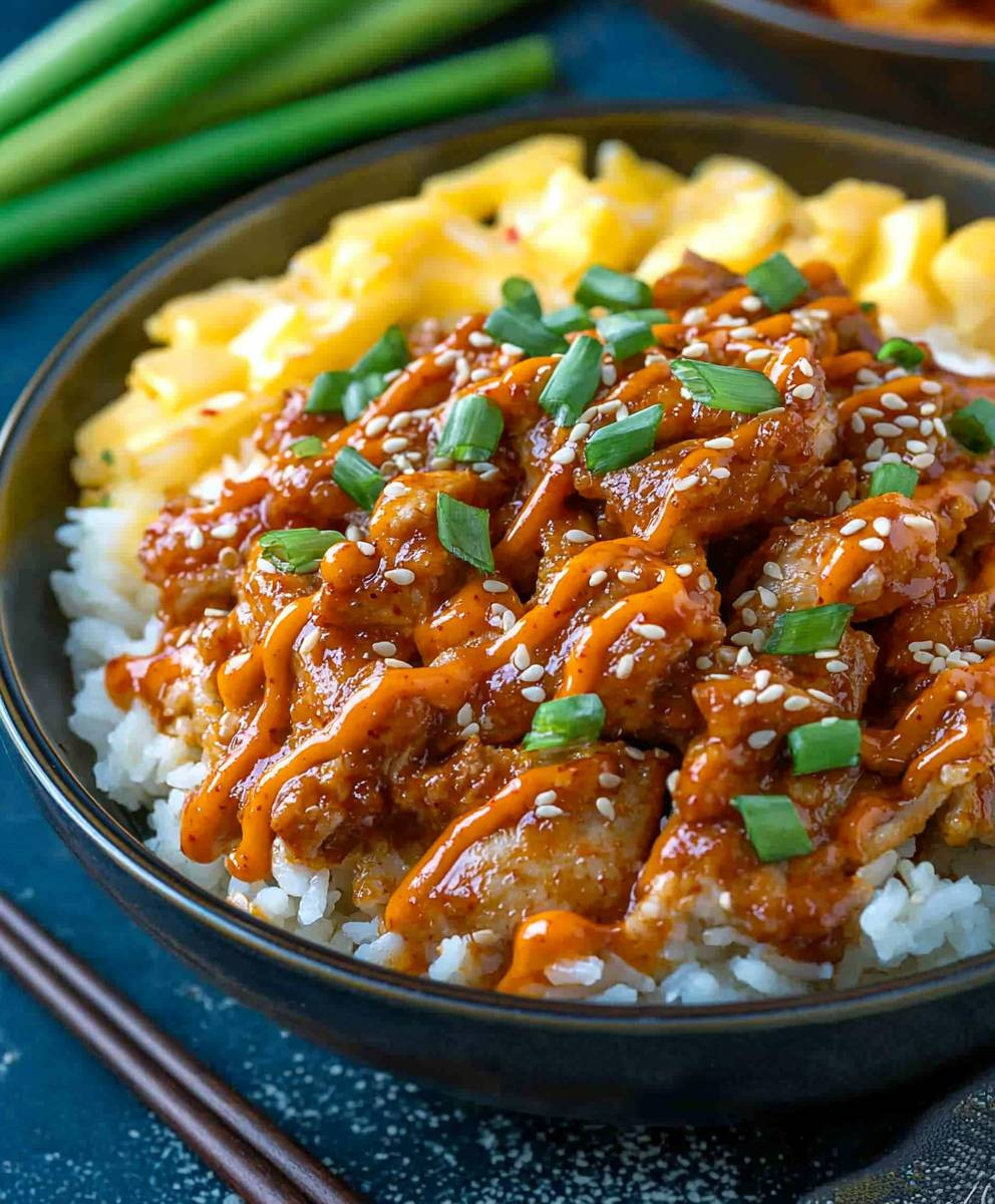 Korean Spicy Pork Bowls