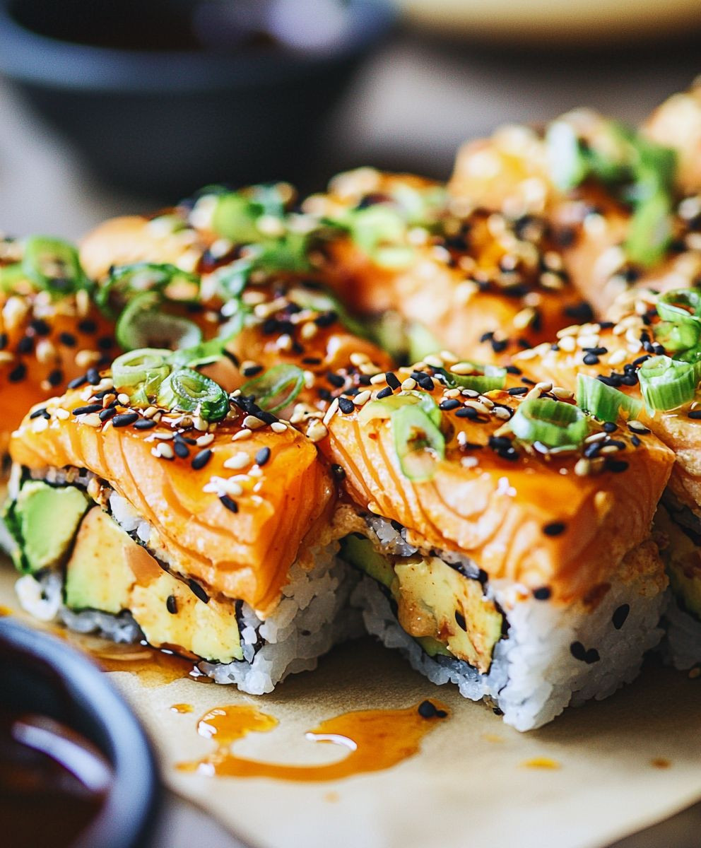 Spicy Salmon Sushi Bake