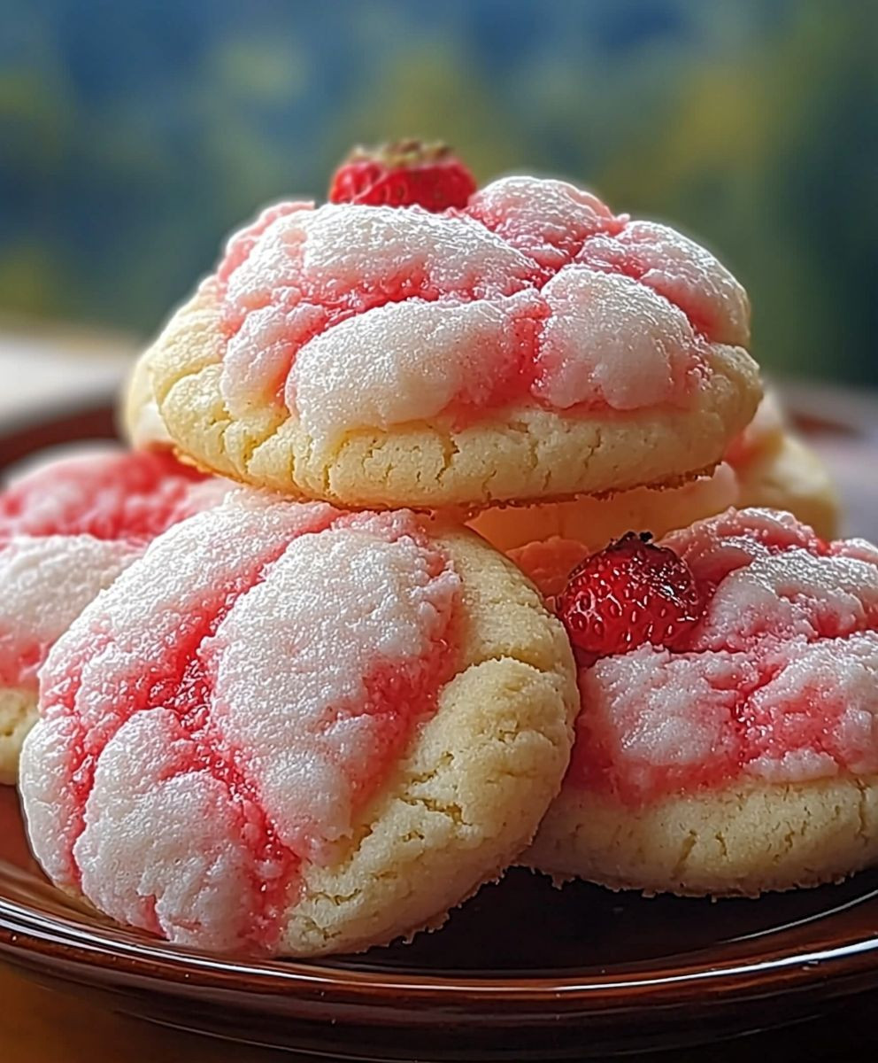 Strawberry Cheesecake Cookies