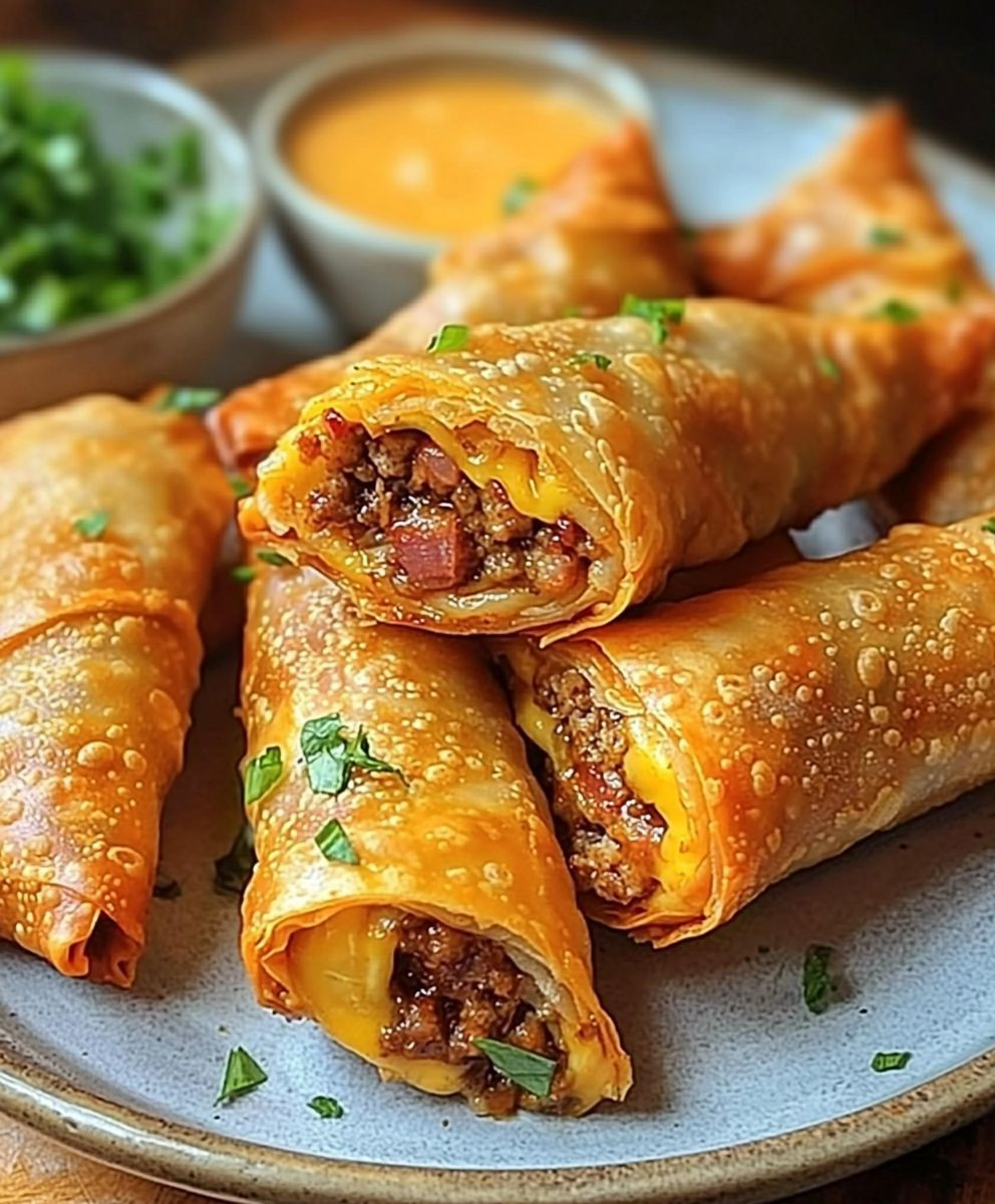 Cheeseburger Eggrolls