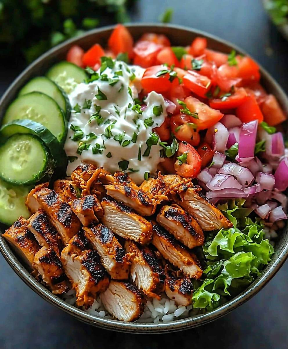 Chicken Shawarma Bowl Ingredients
