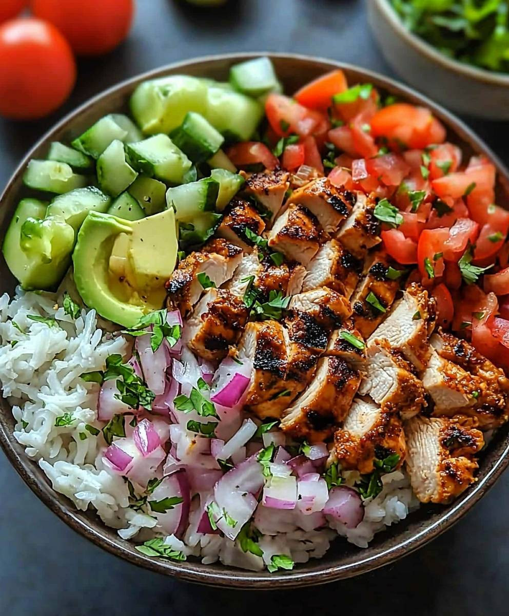 Chicken Shawarma Bowl Ingredients