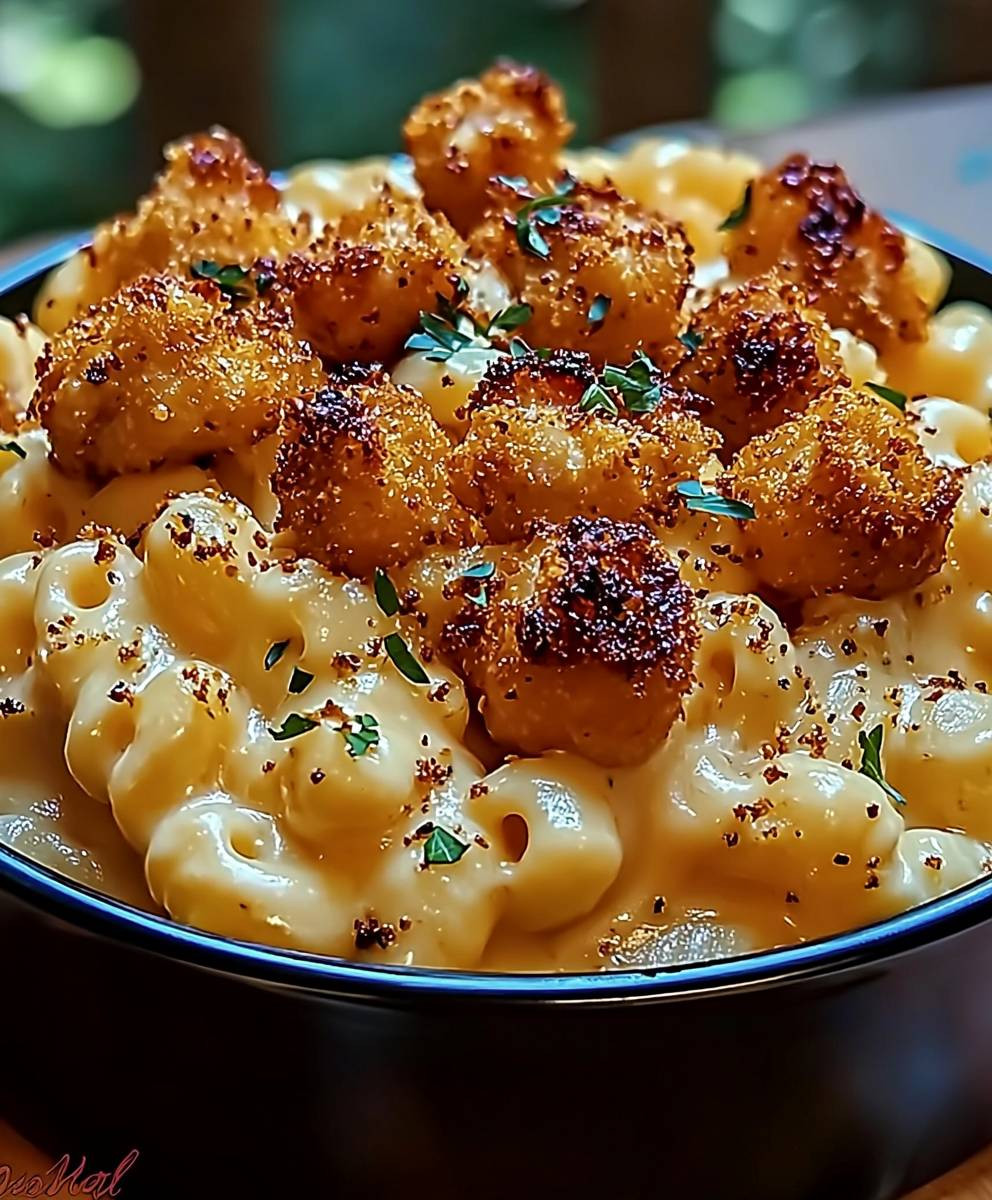 Honey Pepper Chicken Mac and Cheese