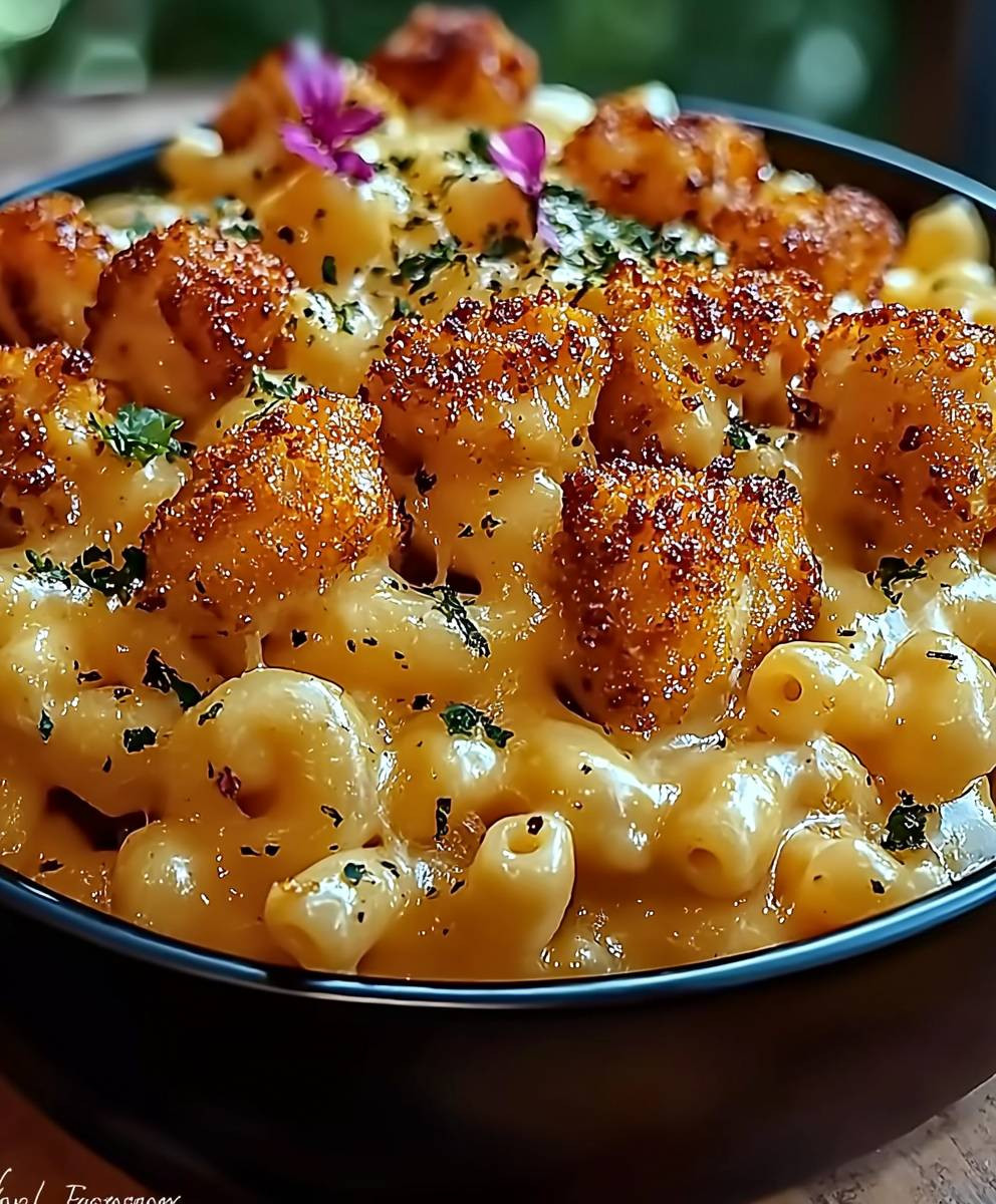 Honey Pepper Chicken Mac and Cheese