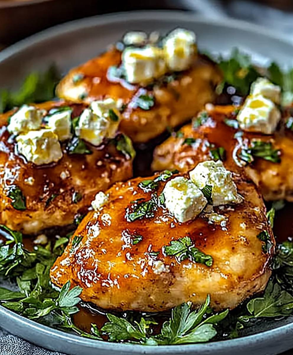 Hot Honey Feta Chicken Dish