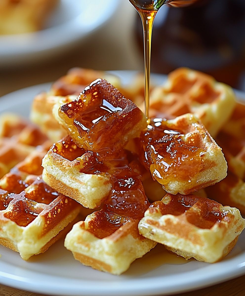 Cornbread Waffle Bites