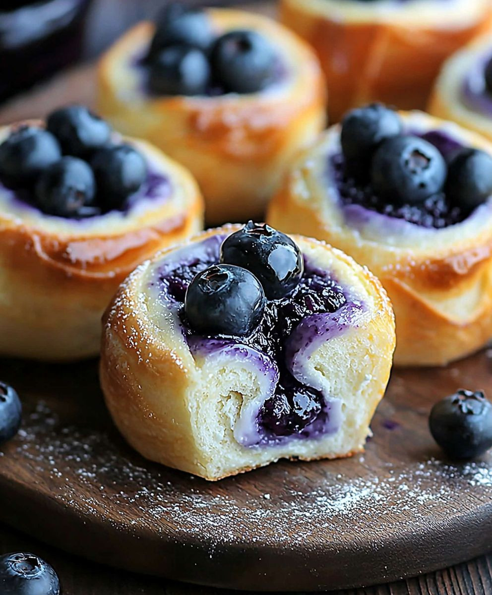 Blueberry Cheesecake Rolls