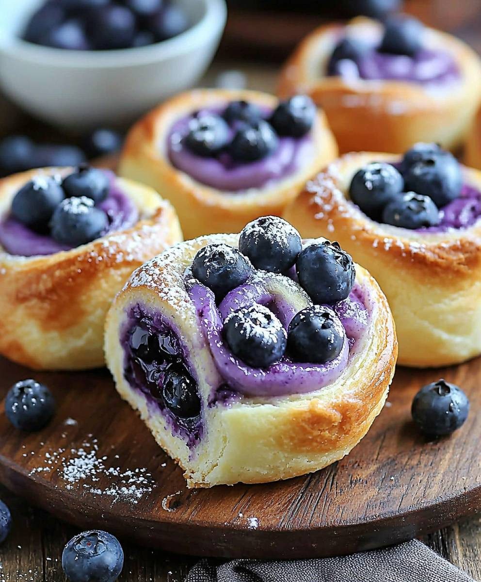 Blueberry Cheesecake Rolls
