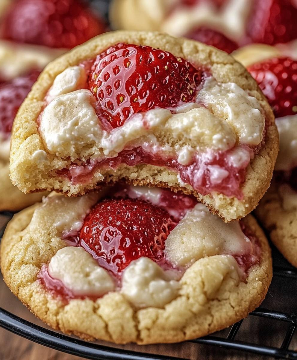 Strawberry Cheesecake Cookies