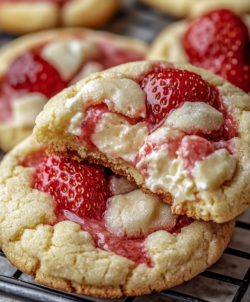 Strawberry Cheesecake Cookies