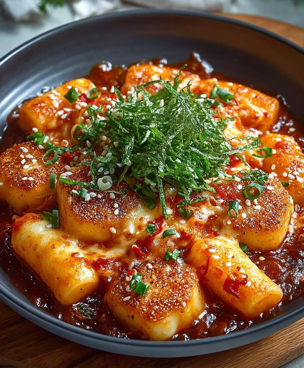 Cheese Tteokbokki Korean Street Food