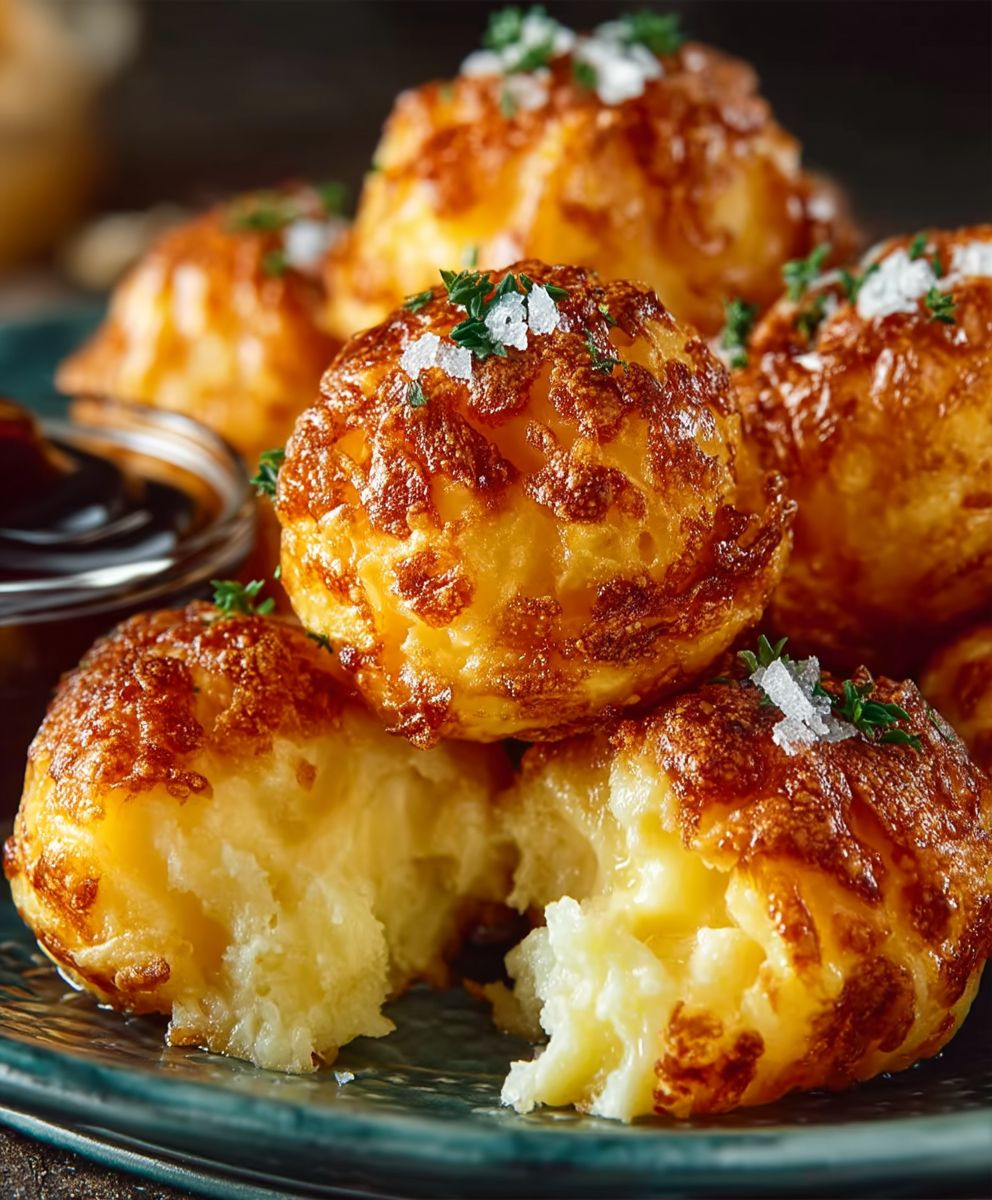 Mashed potato cheese puffs