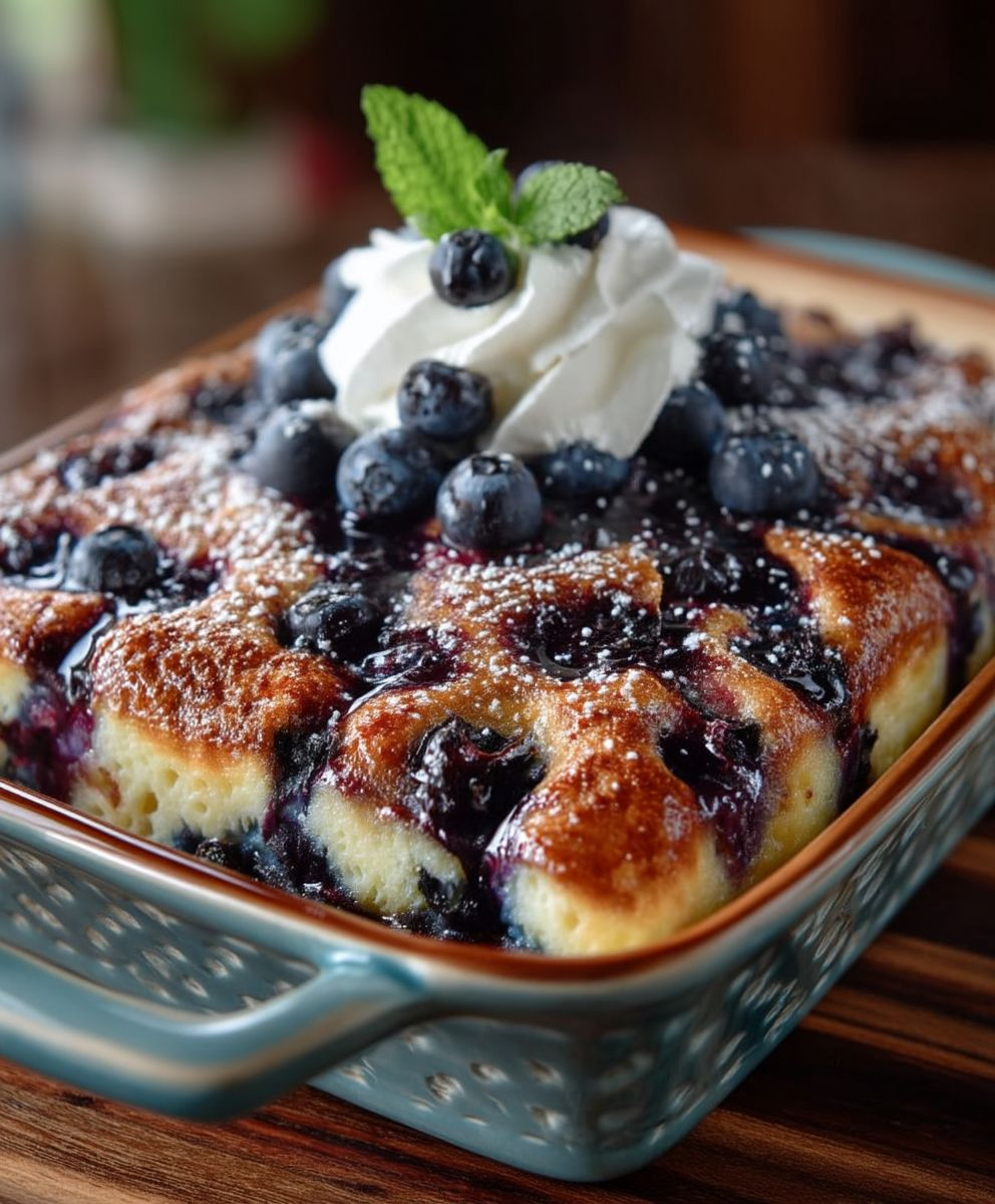 Blueberry Buttermilk Pancake Casserole