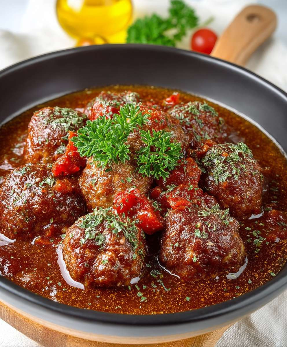 Porcupine Meatballs with Gravy