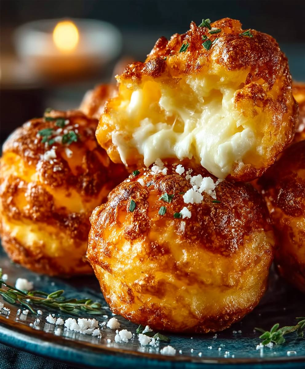 Mashed potato cheese puffs