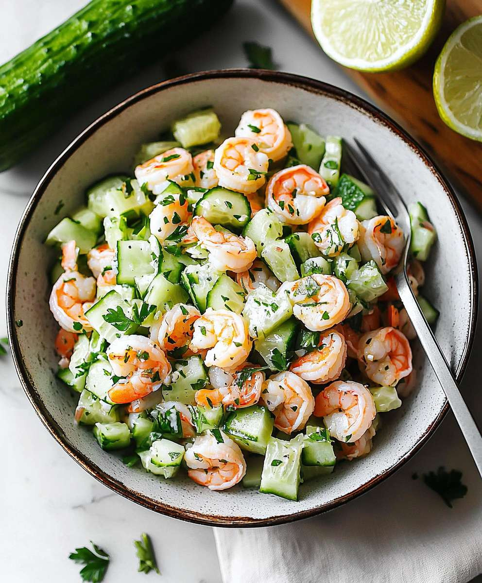 Cucumber Shrimp Salad