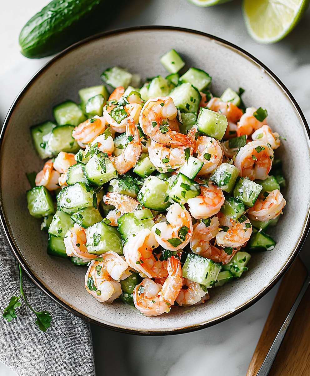 Cucumber Shrimp Salad
