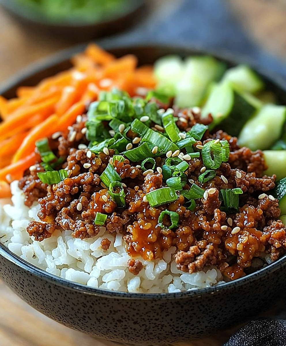 Korean Ground Beef Bowl