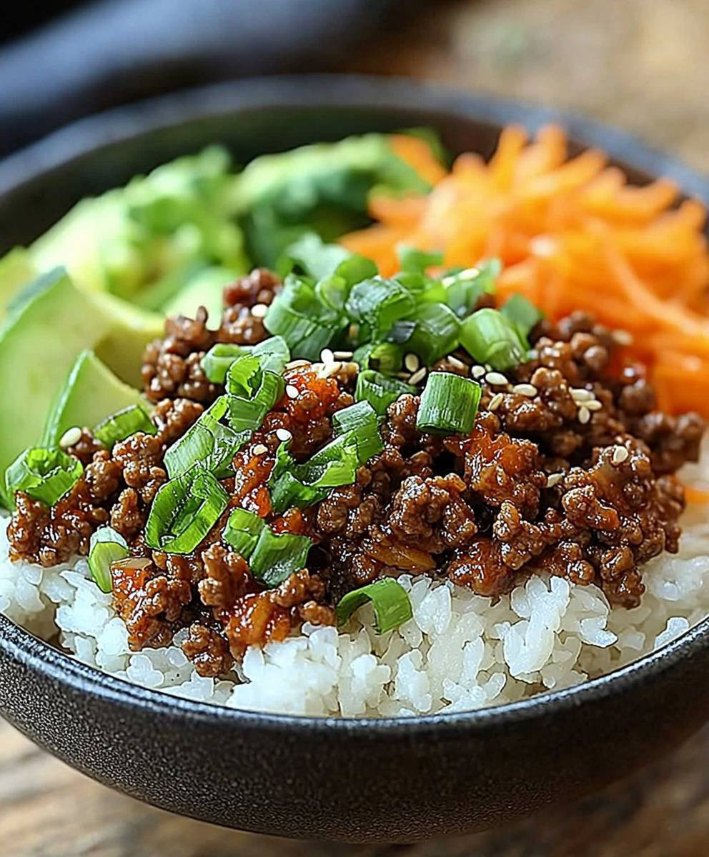 Korean Ground Beef Bowl