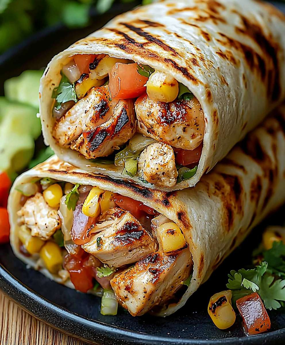 Southwest Grilled Chicken Wraps
