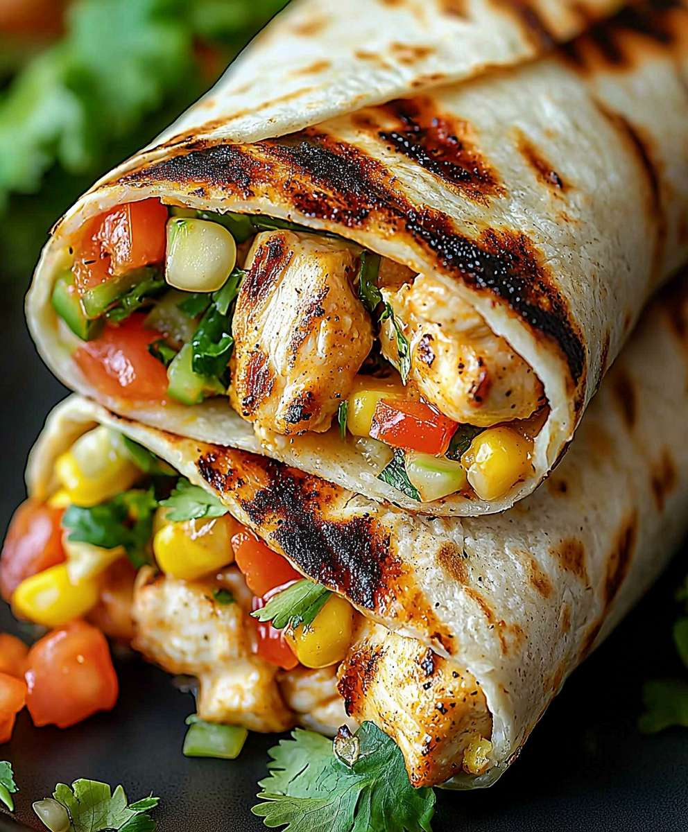 Southwest Grilled Chicken Wraps