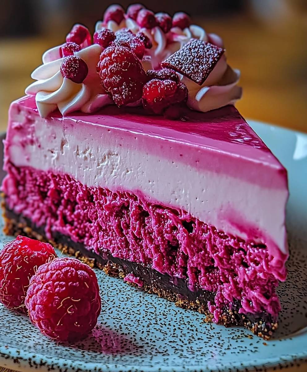 Pink Velvet Raspberry Cheesecake