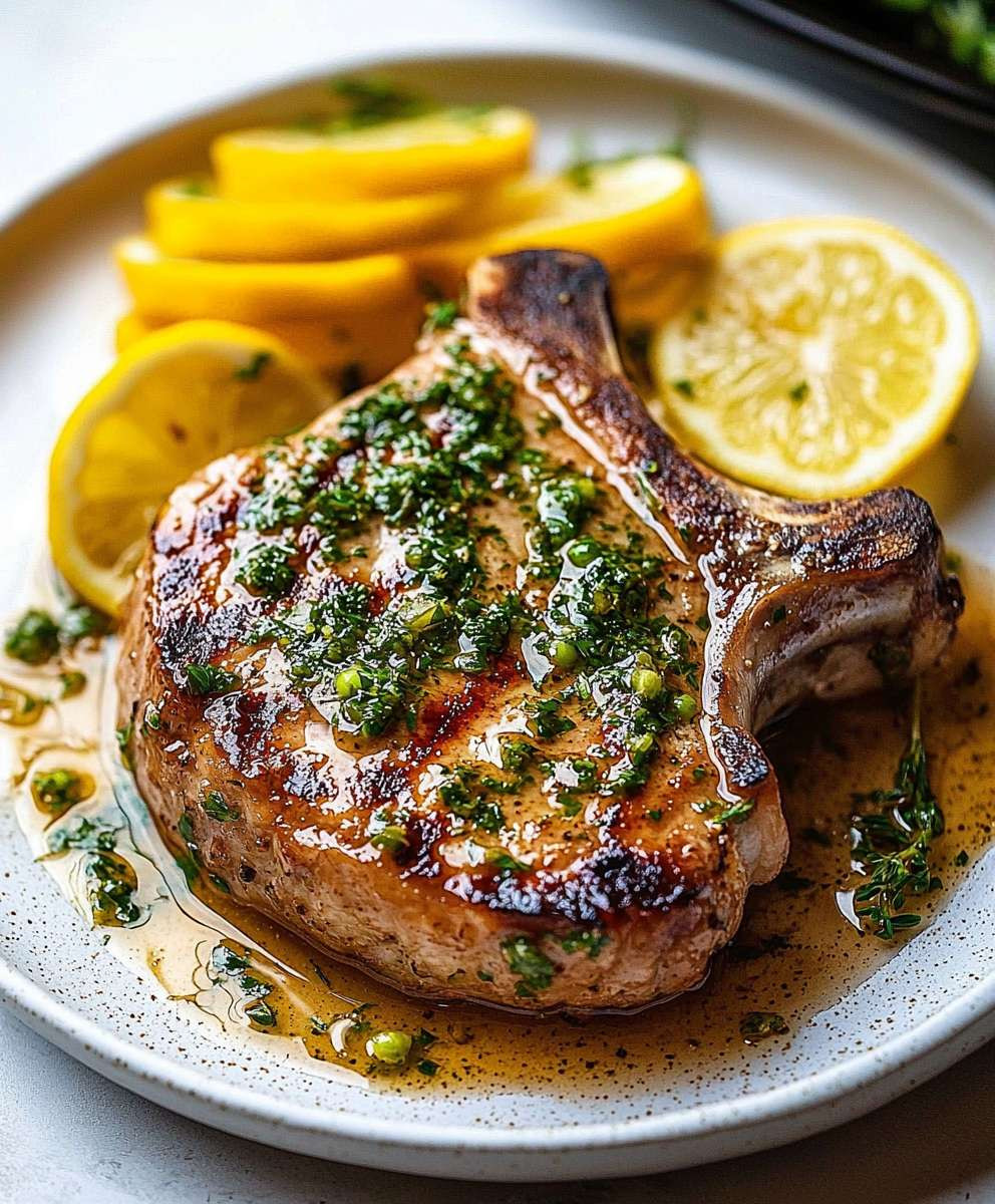 Lemon Butter Pork Chops