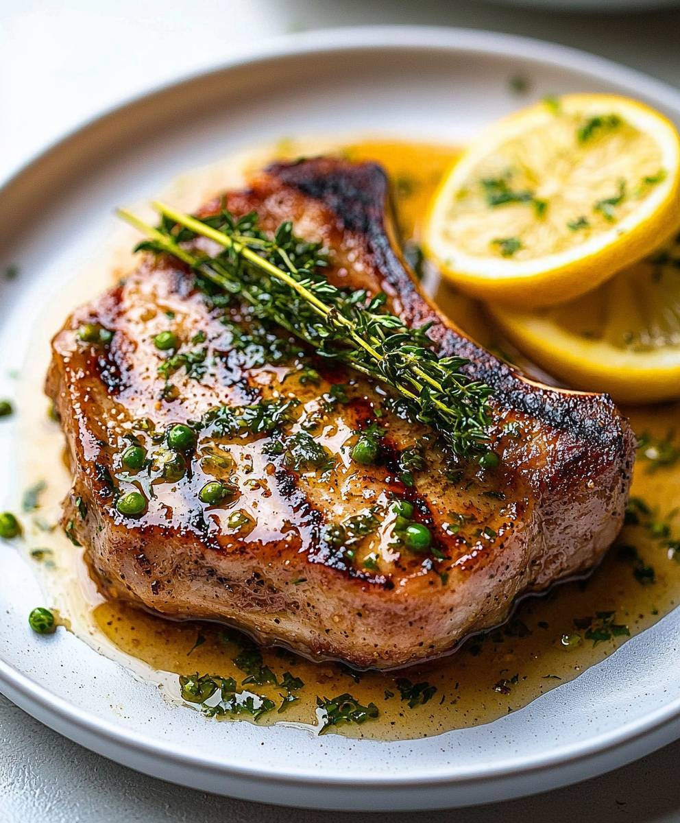 Lemon Butter Pork Chops