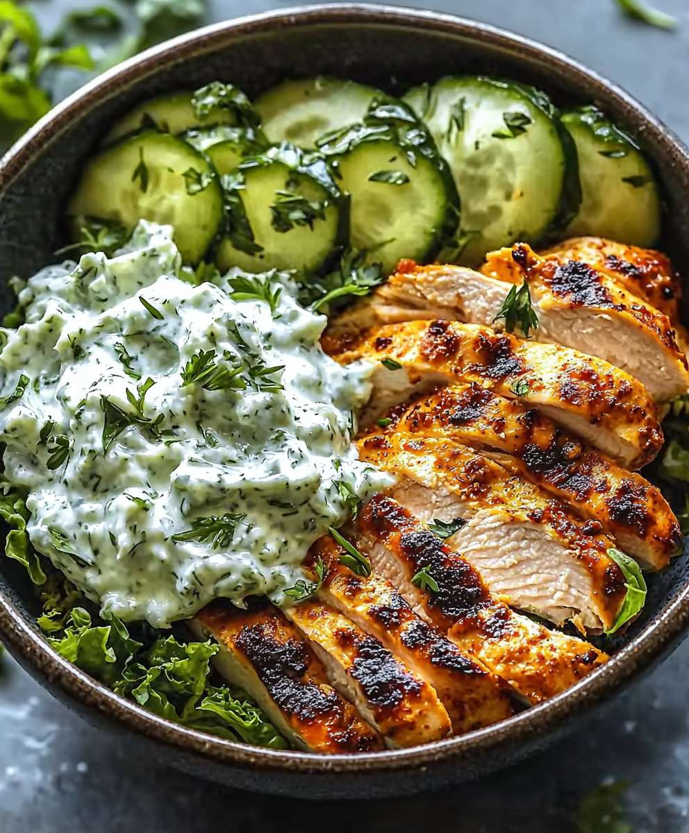 Greek Chicken Gyro Bowls