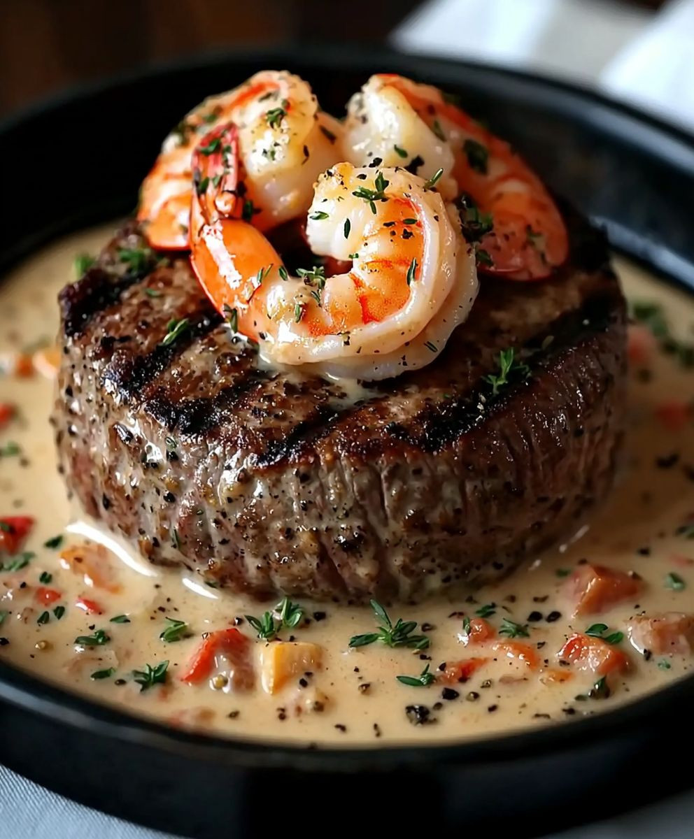 Filet Mignon with Lobster Sauce
