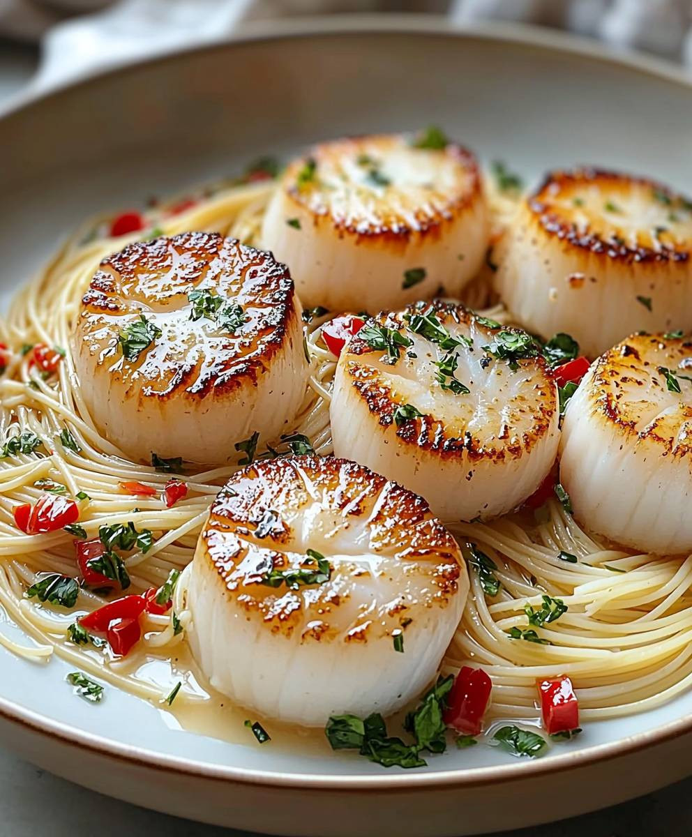 Sea Scallops Angel Hair Pasta