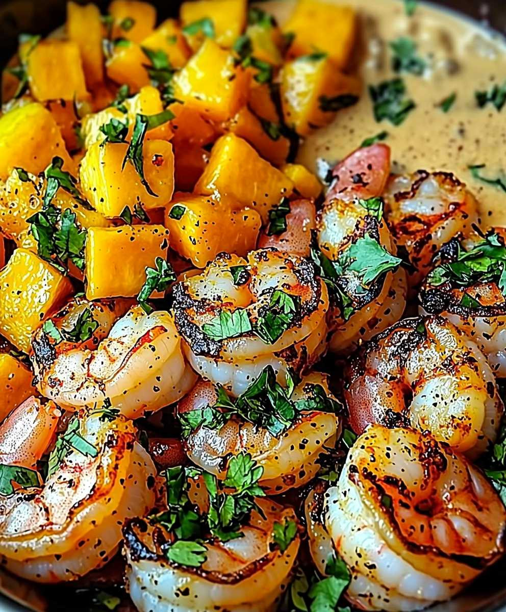 Shrimp Avocado Bowls Mango Salsa