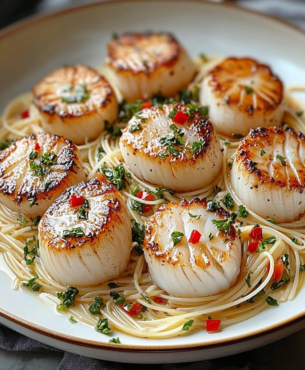 Sea Scallops Angel Hair Pasta