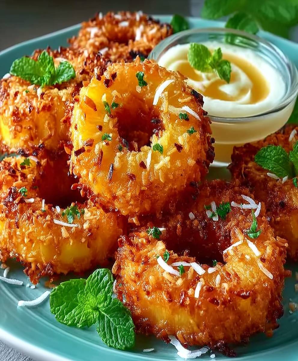 Fried Pineapple Coconut Crust