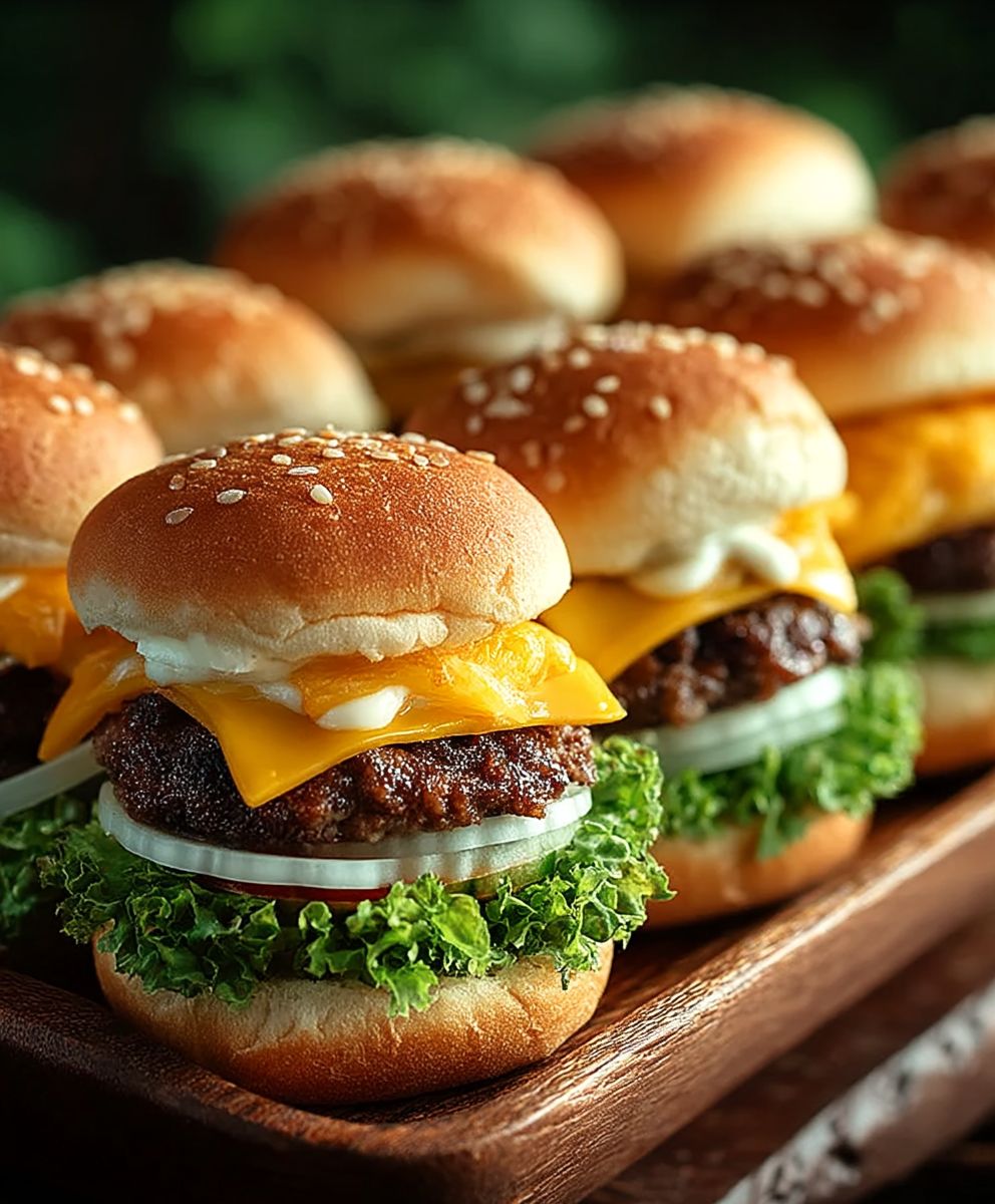 Mini Big Mac Cheeseburgers