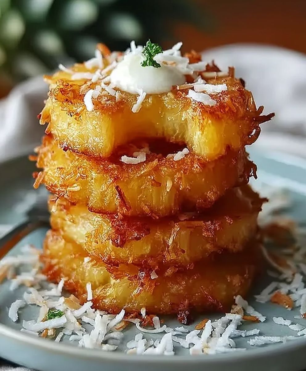 Fried Pineapple Coconut Crust