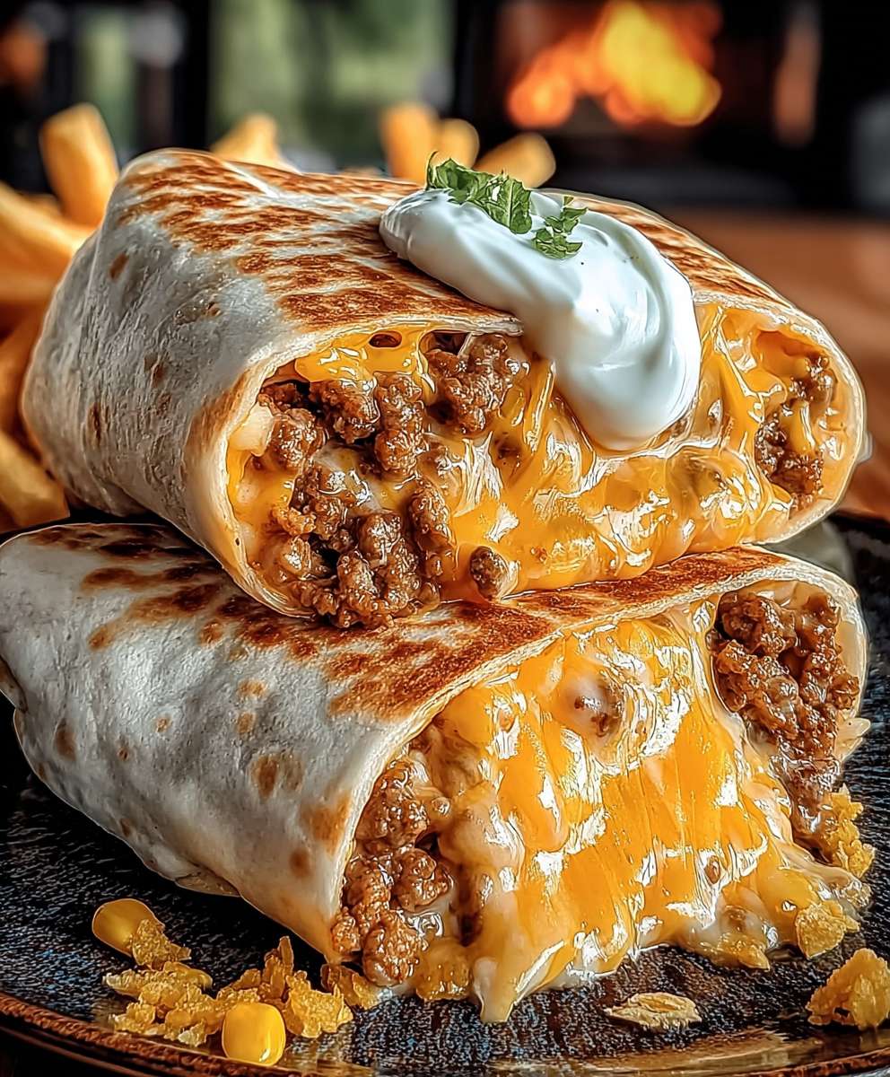 Beefy Melt Burrito