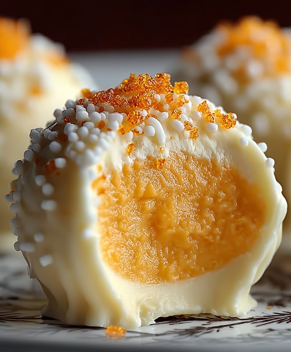 Orange Creamsicle Truffles