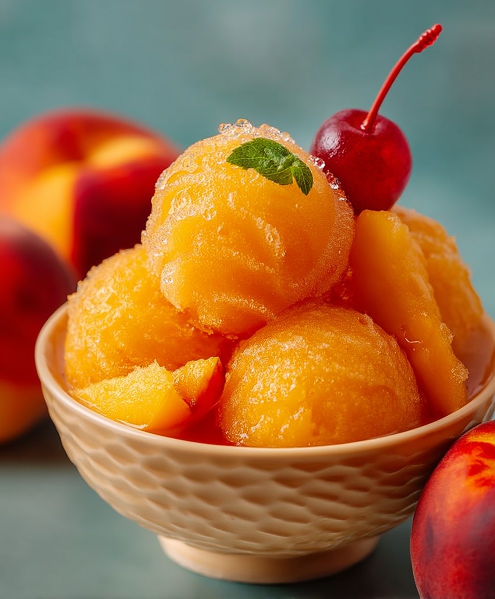 Peach Sorbet Dairy Free