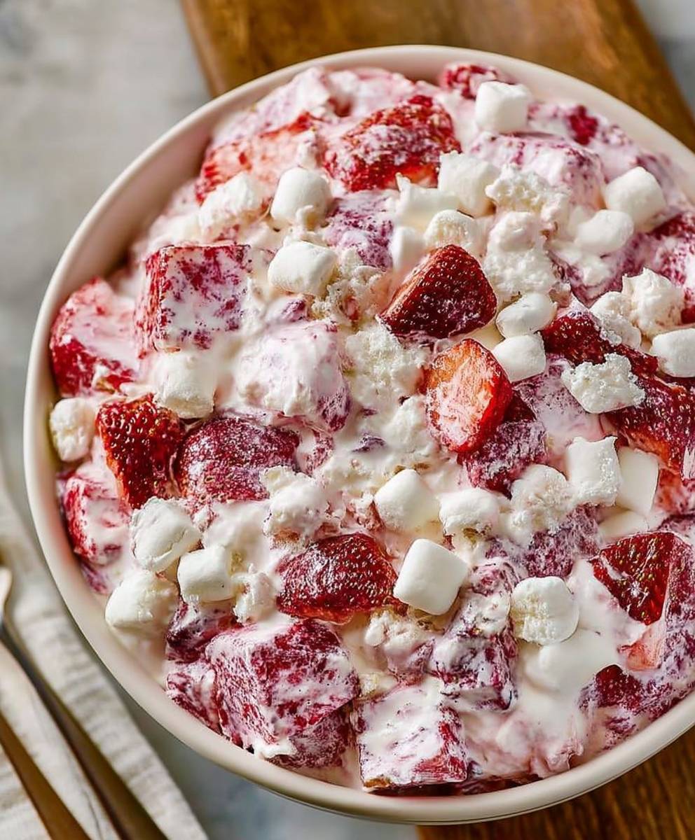 Strawberry Shortcake Fluff Salad