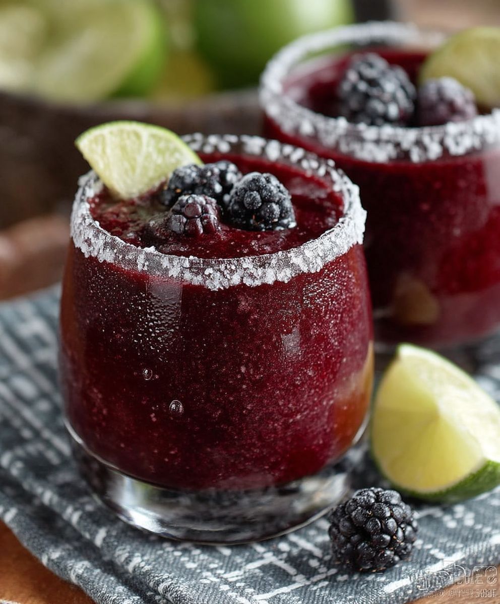 Frozen Blackberry Margaritas