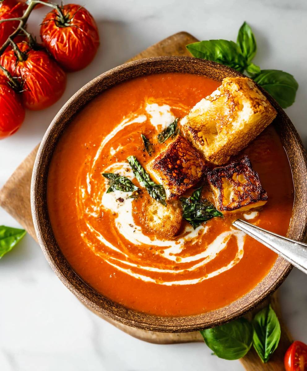 Easy roasted tomato soup