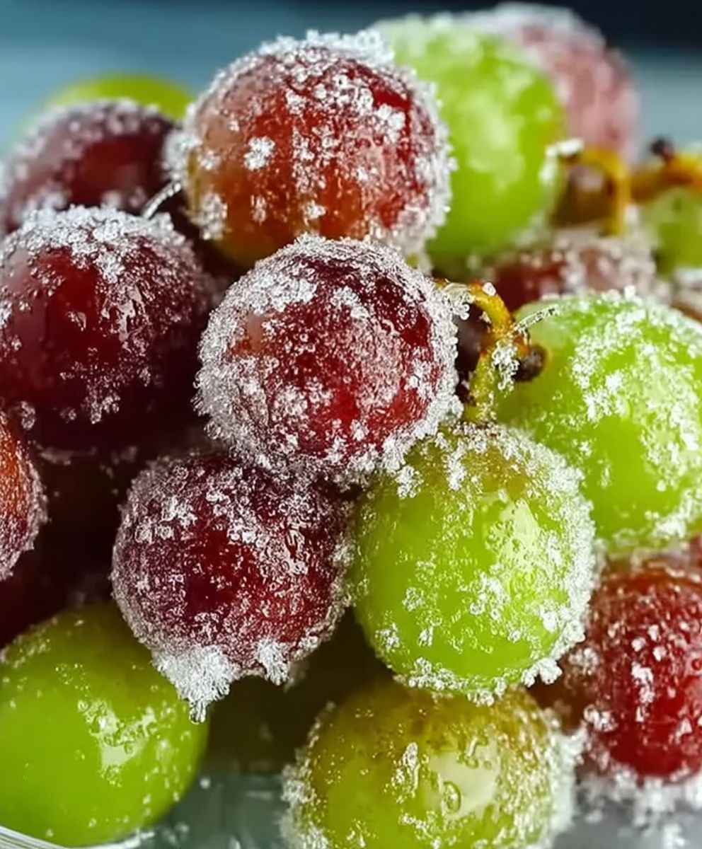 Sour Candy Frozen Grapes