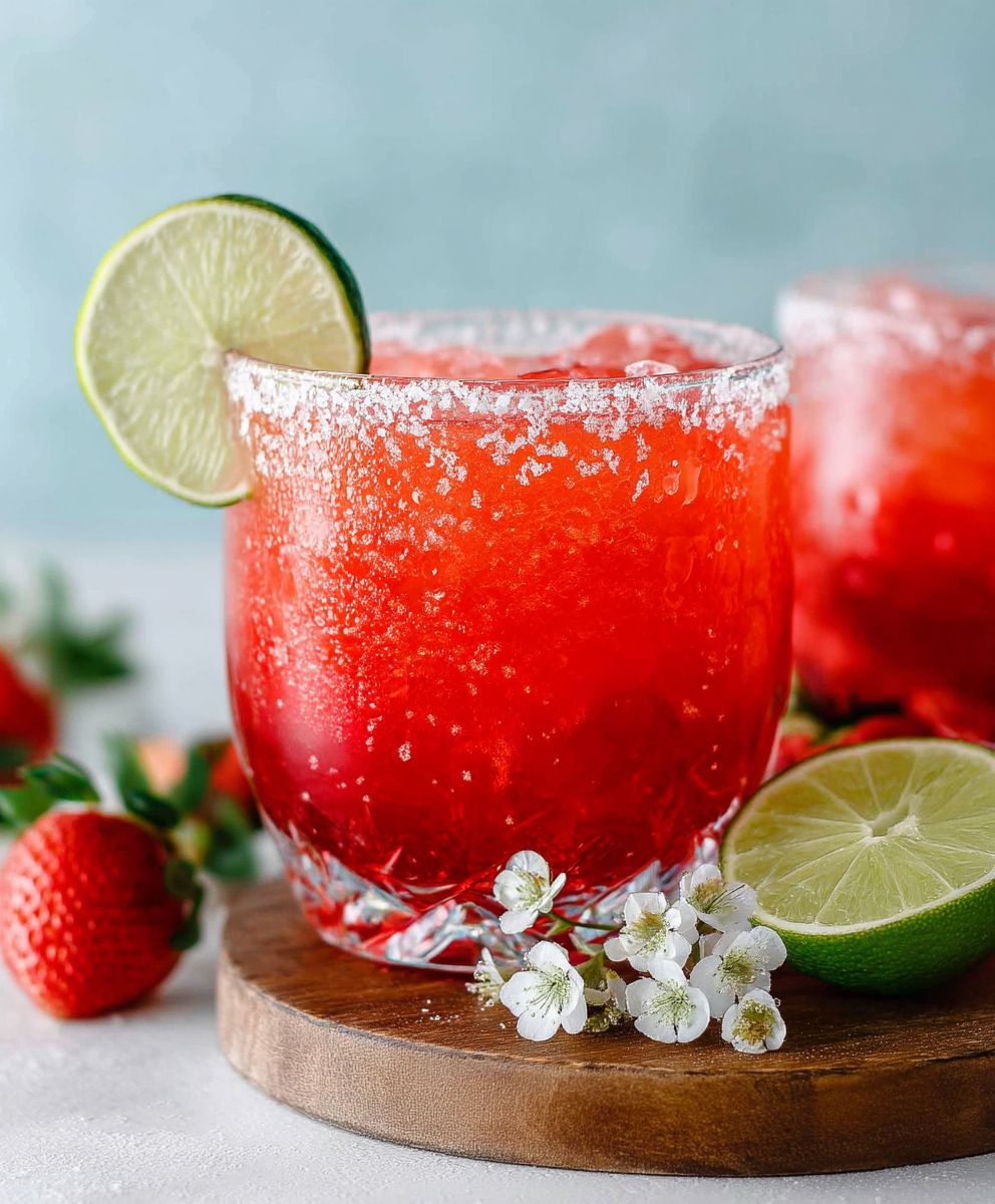 Strawberry Lime Mocktail