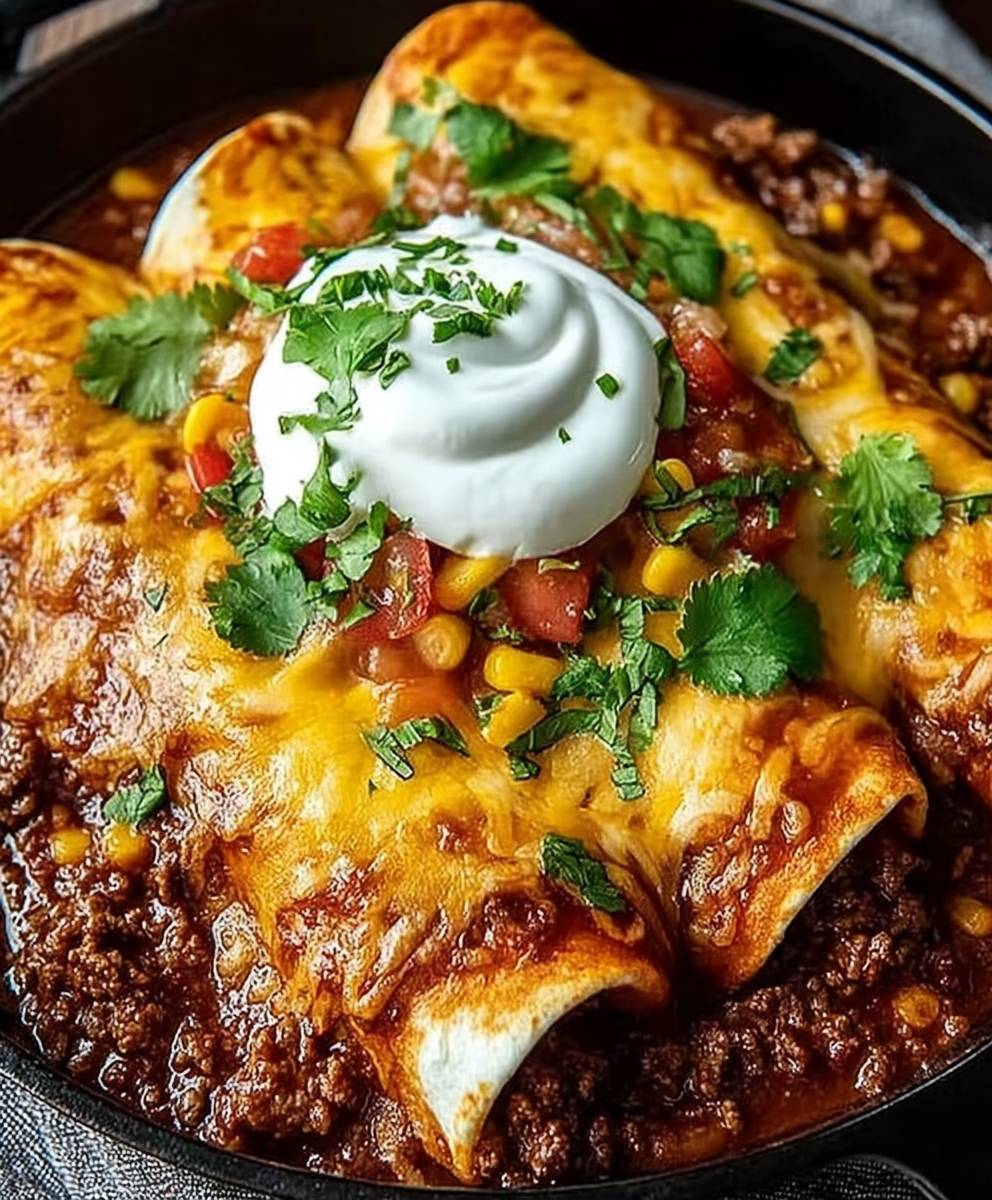 Ground Beef Enchiladas