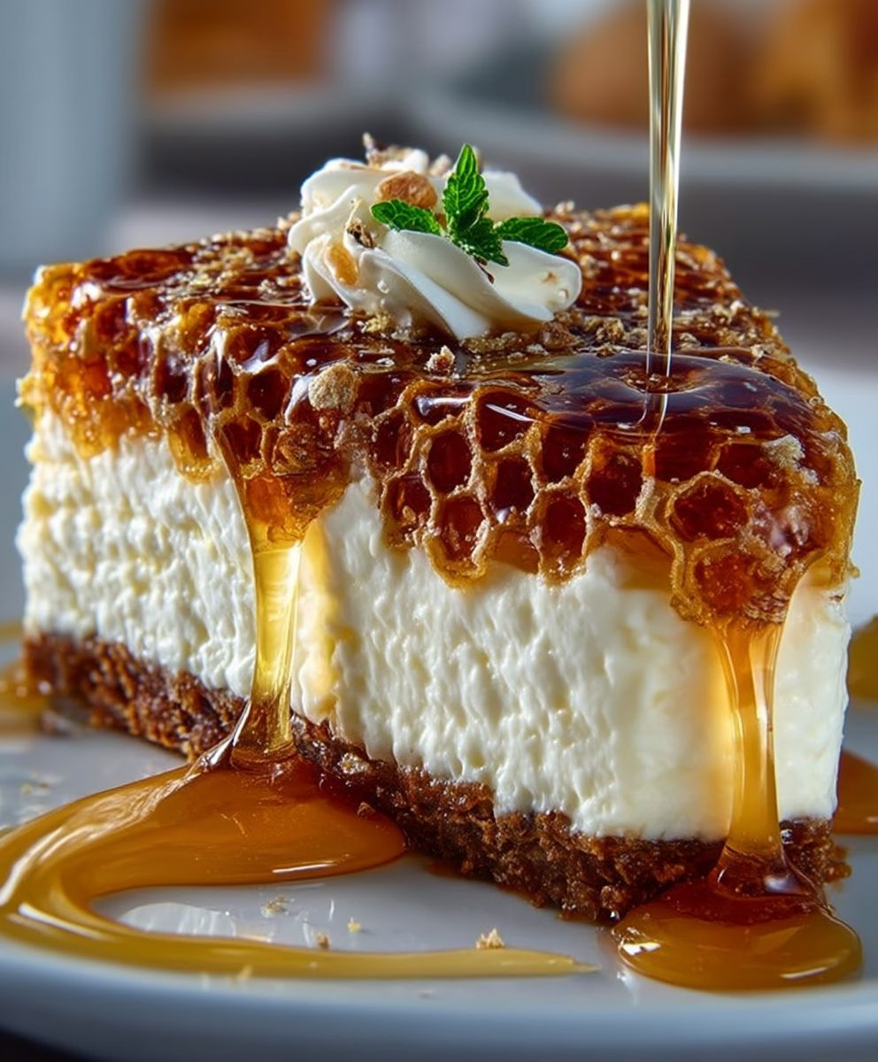 Honeycomb Cheesecake Cake