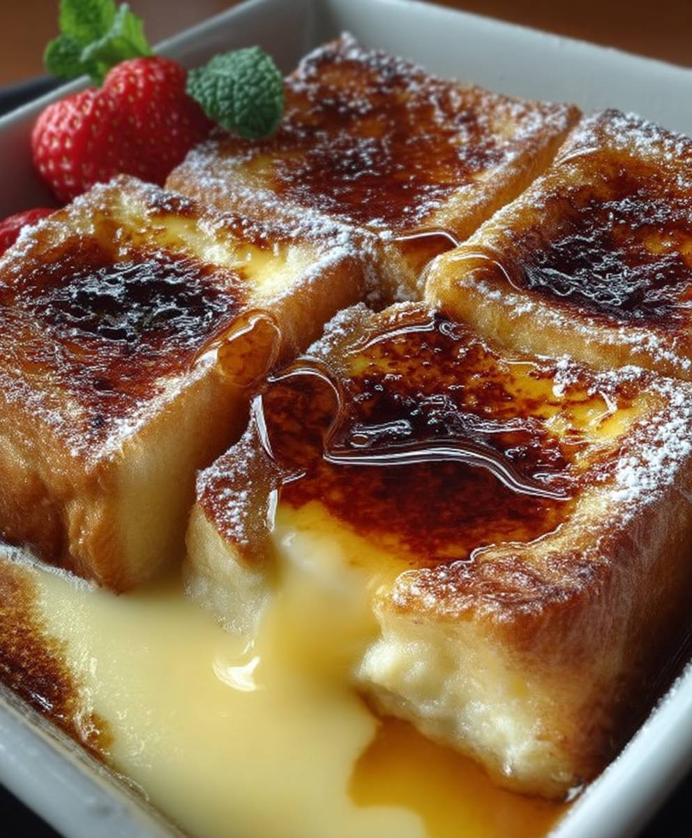 Creme brulee french toast