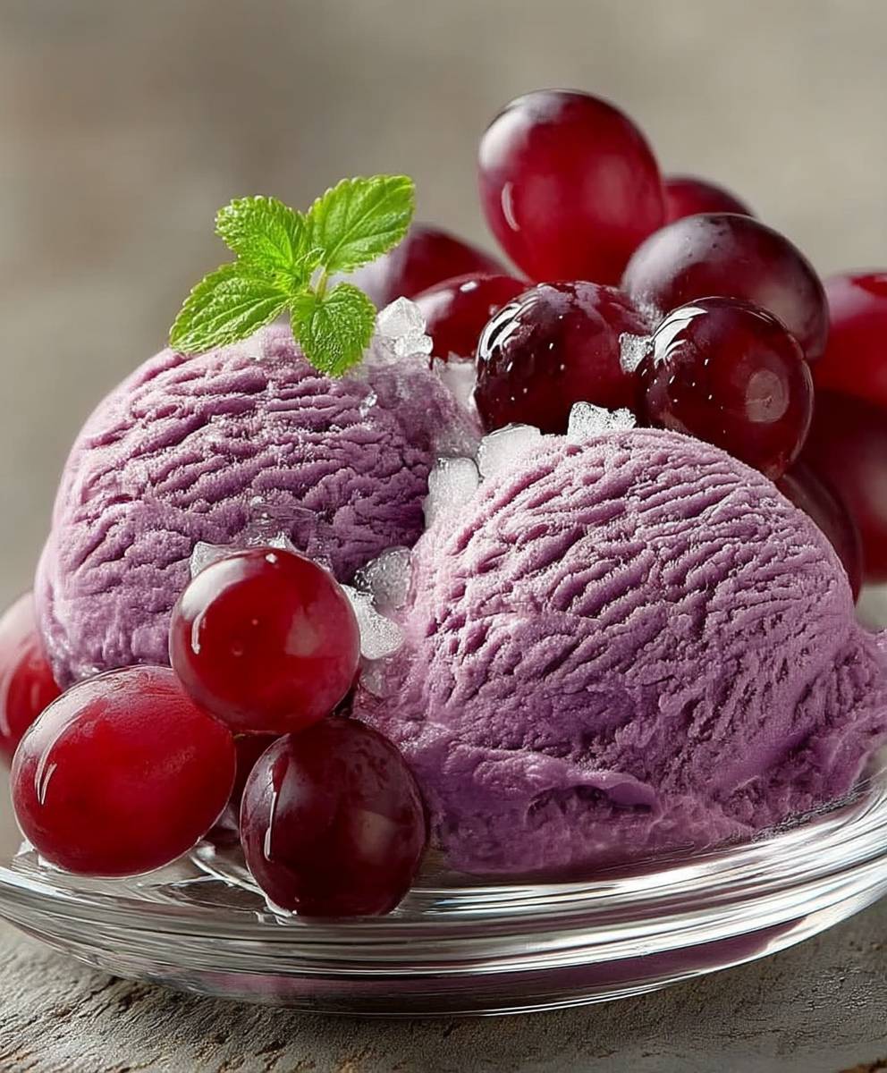 Grape Juice Ice Cream
