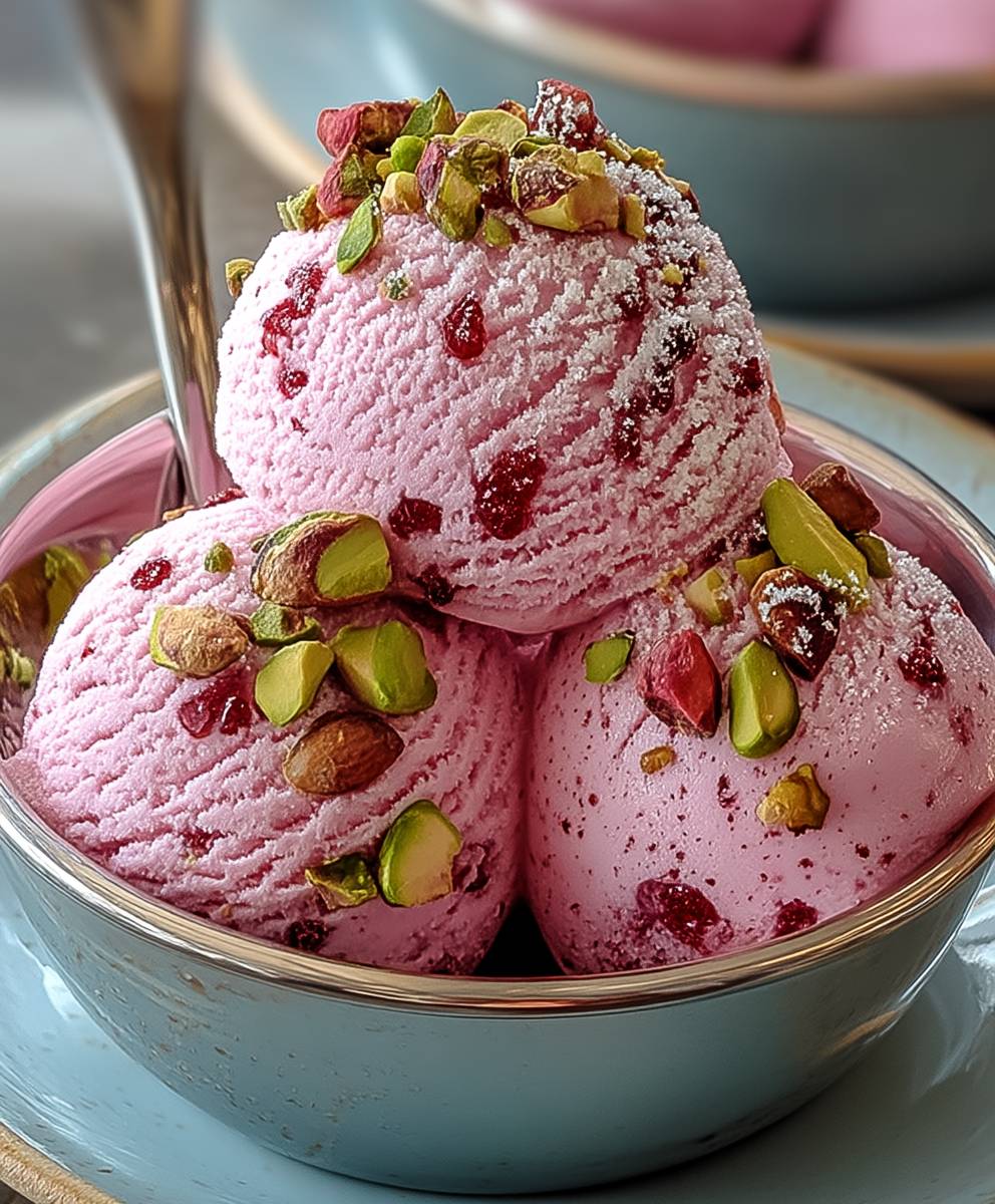 Rosewater Pistachio Gelato