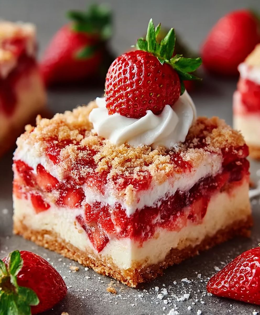 Strawberry Shortcake Bars